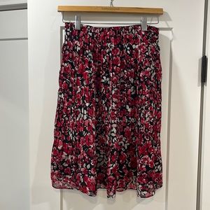 WHBM floral skirt size XS
